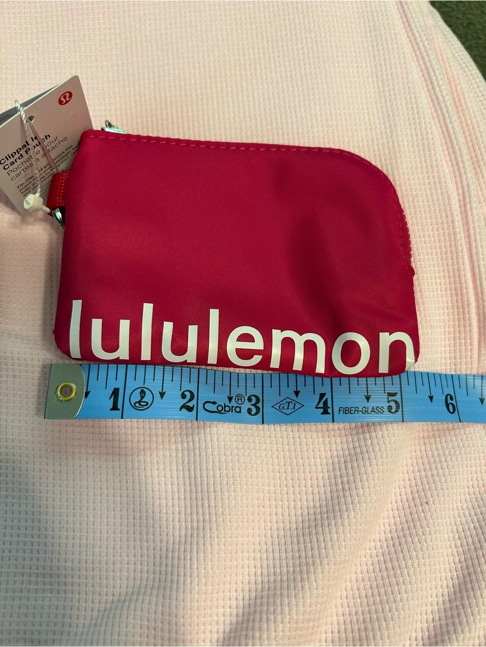Lululemon athletica Hot Pink Zip Card Pouch